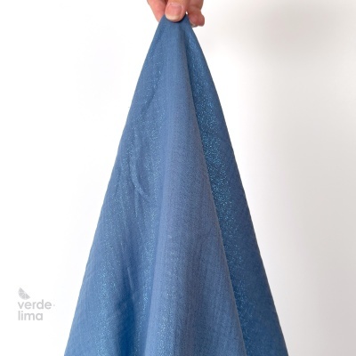 Musselina com brilho