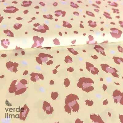 Minimate Impermeável - Leopardo fundo amarelo