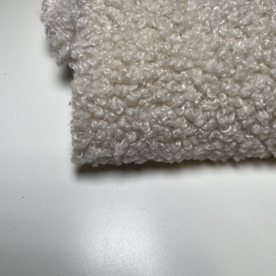 Retalho 17cm x 150cm- Pelúcia ursinho (teddy)- Areia