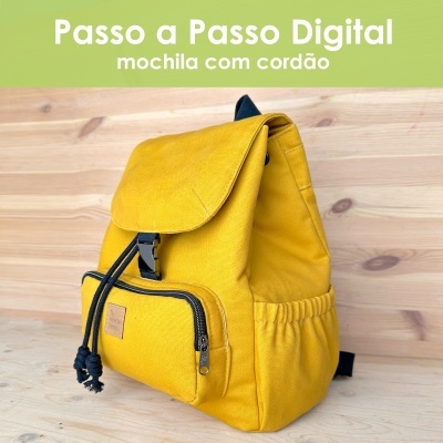 Passo a Passo digital - Mochila com cordão Passo a Passo digital - Mochila com cordão