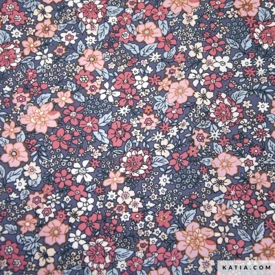 Poplin Light Print - Pink Orchid