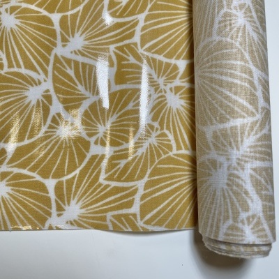 Retalho 30x140cm -TECIDO PLASTIFICADO - Jungle Friends - Leaves