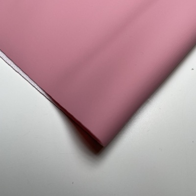 Retalho 41cm x 77cm - Tecido raincoat - Cores lisas - Rosa