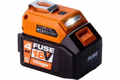 Lanterna + Carregador USB para FUSE 18V