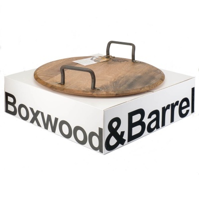 Tonnellerie Mercier Tábua de Servir em Carvalho Francês com Pega Utensílios