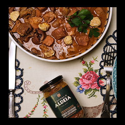 Cozinha da Aldeia Estufado de Porco com Castanhas Conservas