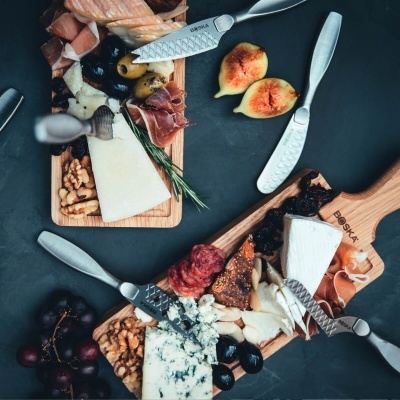 Boska Faca Cheese Knife Set Mini Monaco + Utensílios