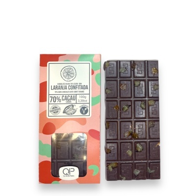 Quinta da Patela Tablete de Chocolate Negro 70% com Laranja Confitada