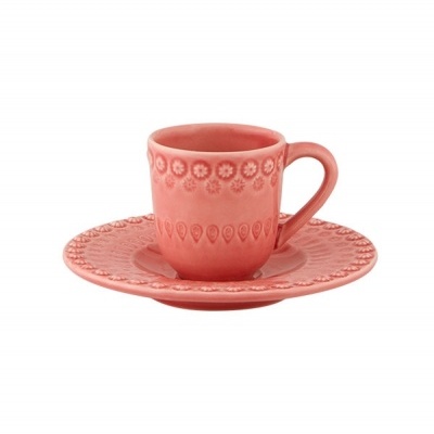 Bordallo Pinheiro Fantasia - Chávena café c/pires Decoração