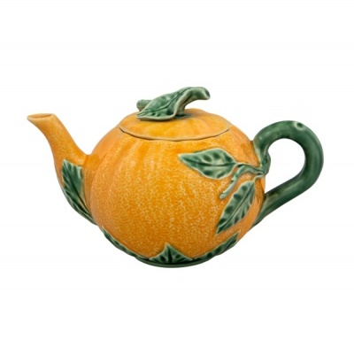 Bordallo Pinheiro Laranja - Bule Decoração