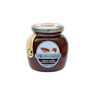 Groselha-Espim Doce Extra de Ruibarbo e Morango Compotas