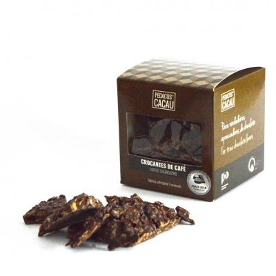 Pedaços de Cacau Crocantes de Café Fabrico Artesanal