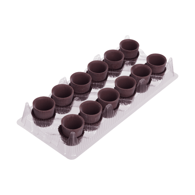 Maria Chocolate 12 Copos de Chocolate Negro Chocolate Fabrico Artesanal