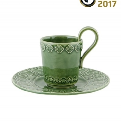 Bordallo Pinheiro Rua Nova -  Chávena Café com Pires Decoração