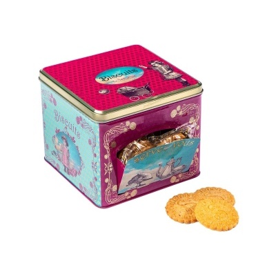 La Sablésienne Caixa Dispensadora Quadrada Bolachas Cubo Nature - "Adele's toys"