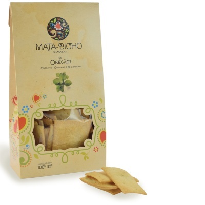 Mata-Bicho Crackers de Orégãos Bolacha Salgada