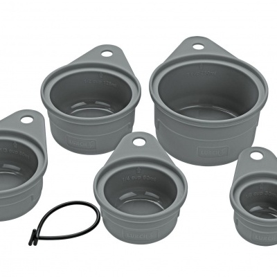 Lurch Conjunto Cinco Copos de Medida Silicone Utensílios