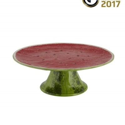 Bordallo Pinheiro Melancia - Prato com Pé 21 Decoração