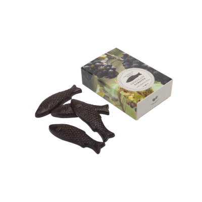 Maria Chocolate Lata Sardinhas de Chocolate com Vinho da Madeira Chocolate Fabrico Artesanal