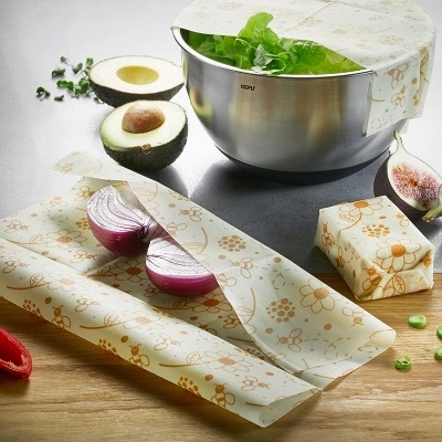 Gefu Conjunto de 3 panos de cera de abelha Utensílios