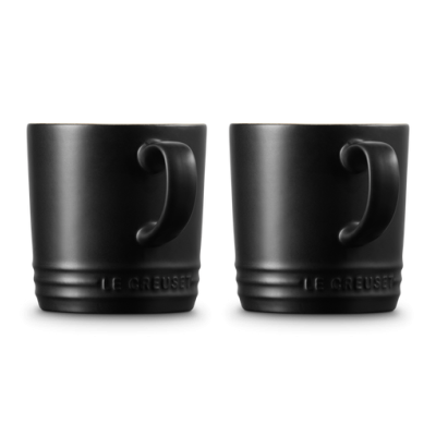 Le Creuset Set 2 Canecas London Preto Mate Utensílios
