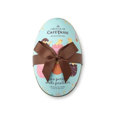 Café-Tasse Ovo da Páscoa Recheado com 12 Ovinhos de Chocolate Praliné Sortidos Edição Páscoa