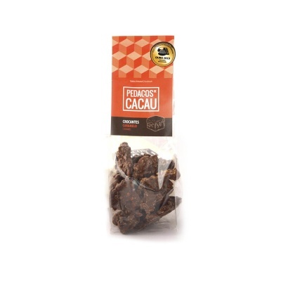 Pedaços de Cacau Crocantes de Caramelo Fabrico Artesanal Pedaços de Cacau Crocantes de Caramelo Fabrico Artesanal