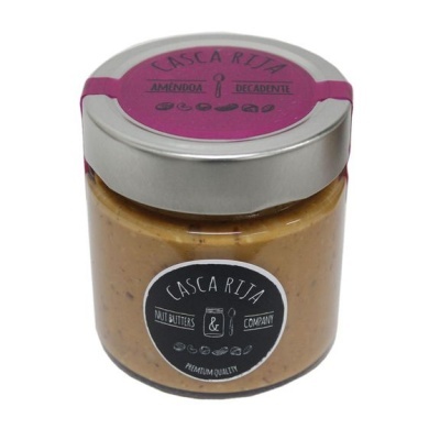 Casca Rija Amêndoa Decadente Manteiga de Amêndoa com Praliné