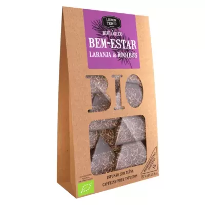 Lisbon Tea Bem-Estar Laranja e Rooibos Infusão Saquetas Bio