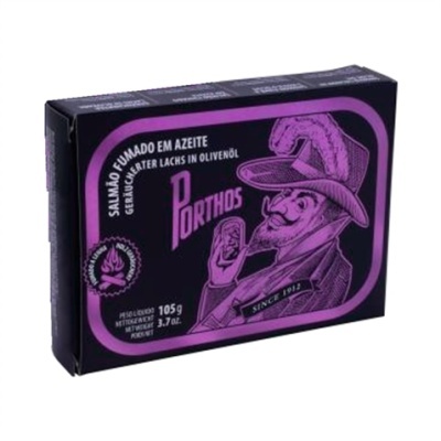 Porthos Salmão Fumado em Azeite Conservas