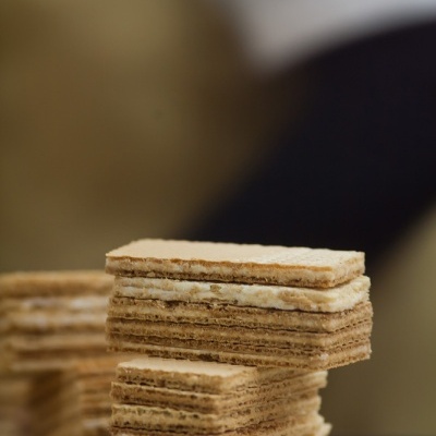 Paupério Sugar Wafer Fans lata 600g Biscoito