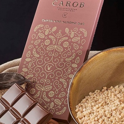 Carob Tablete de Alfarroba e Amêndoa Chocolate