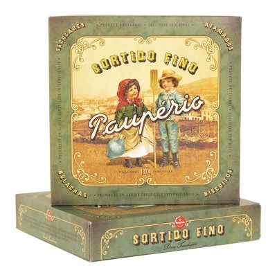 Paupério Sortido Fino Caixa 450g Biscoito