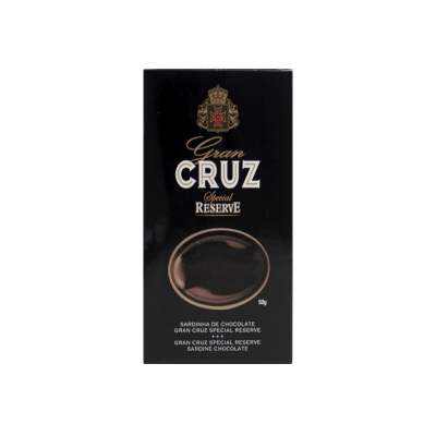 Maria Chocolate Lata Sardinhas de Chocolate Vinho Gran Cruz Special Reserve Chocolate Fabrico Artesanal