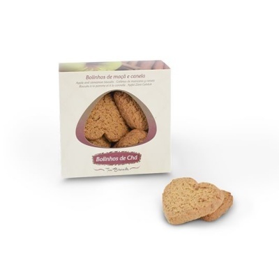 Telhas Confeitaria Bolinhos de Chá Maça e Canela Bolacha