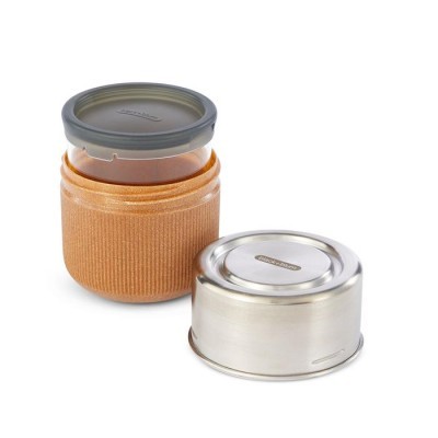 Black Blum Glass Lunch Pot Utensílios