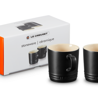 Le Creuset Set 2 Canecas London Preto Mate Utensílios