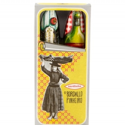 Bordallo Pinheiro Sardinhas Belo Bacalhau Pack 2 Decoração