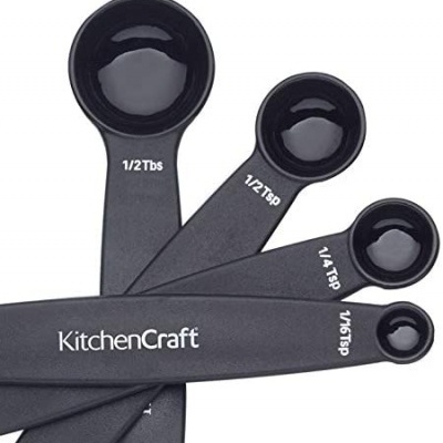 Kitchen Craft Conjunto Quatro Colheres de Medida com Cabo Magnético Utensílios