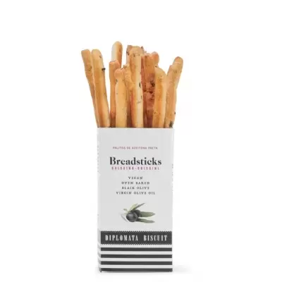 Diplomata Biscuit Palitos de Azeitona Preta Breadsticks