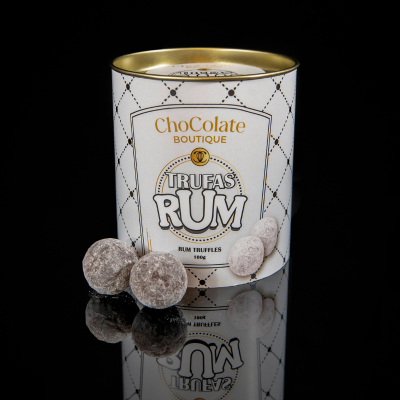 Maria Chocolate Lata Trufas de Rum Chocolate Fabrico Artesanal