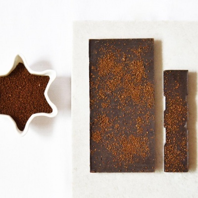 Pedaços de Cacau Chocolate Negro Café da Etiópia Fabrico Artesanal