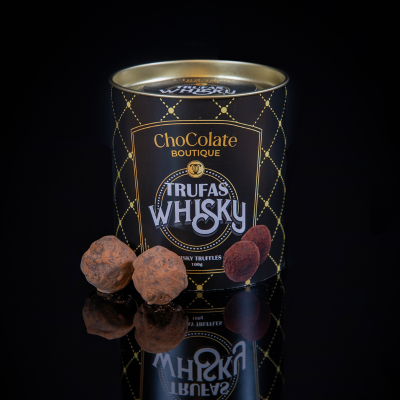 Maria Chocolate Lata Trufas de Whisky Chocolate Fabrico Artesanal