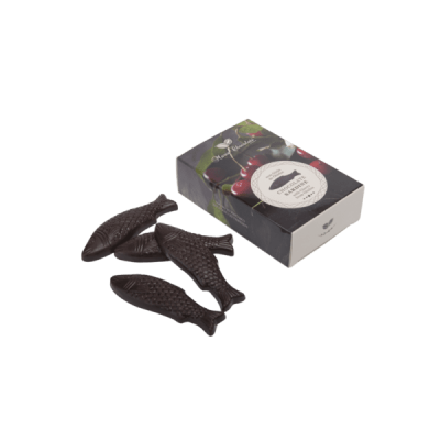 Maria Chocolate Lata Sardinhas de Chocolate com Ginja de Óbidos Chocolate Fabrico Artesanal