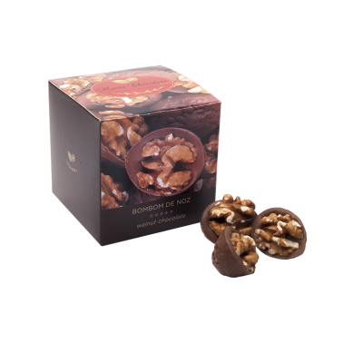 Maria Chocolate Caixa Bombom de Noz Chocolate Fabrico Artesanal