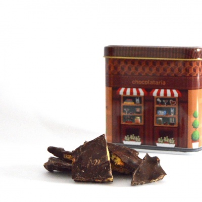 Pedaços de Cacau Crocantes de Bolacha de Milho - Chocolataria