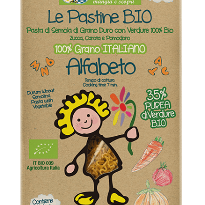 Pastine Zerotre Massa Verduras Alfabeto Bio