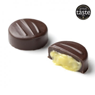 Pedaços de Cacau Caixa 9 Bombons "PAI ÉS O MELHOR DO MUNDO" de Chocolate Negro com Recheio Fabrico Artesanal