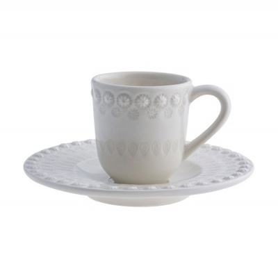 Bordallo Pinheiro Fantasia - Chávena café c/pires Decoração