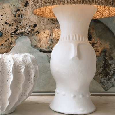 Boxwood&Barrel Candeeiro D34*60cm CAIADO com Abat-Jour